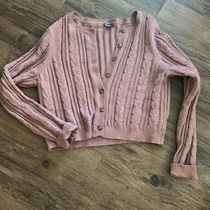 Wild Fable Rose Blush Cardigan